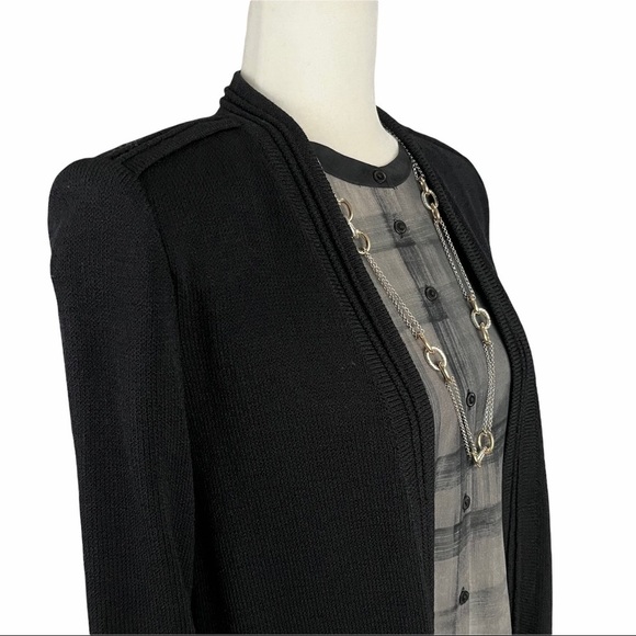 ST. JOHN Wool Knit Longline Jacket - Picture 7 of 14